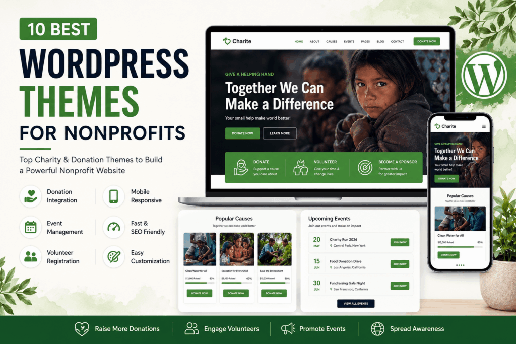 10 Best WordPress Themes for Nonprofits in 2026 Don’t Miss IT!