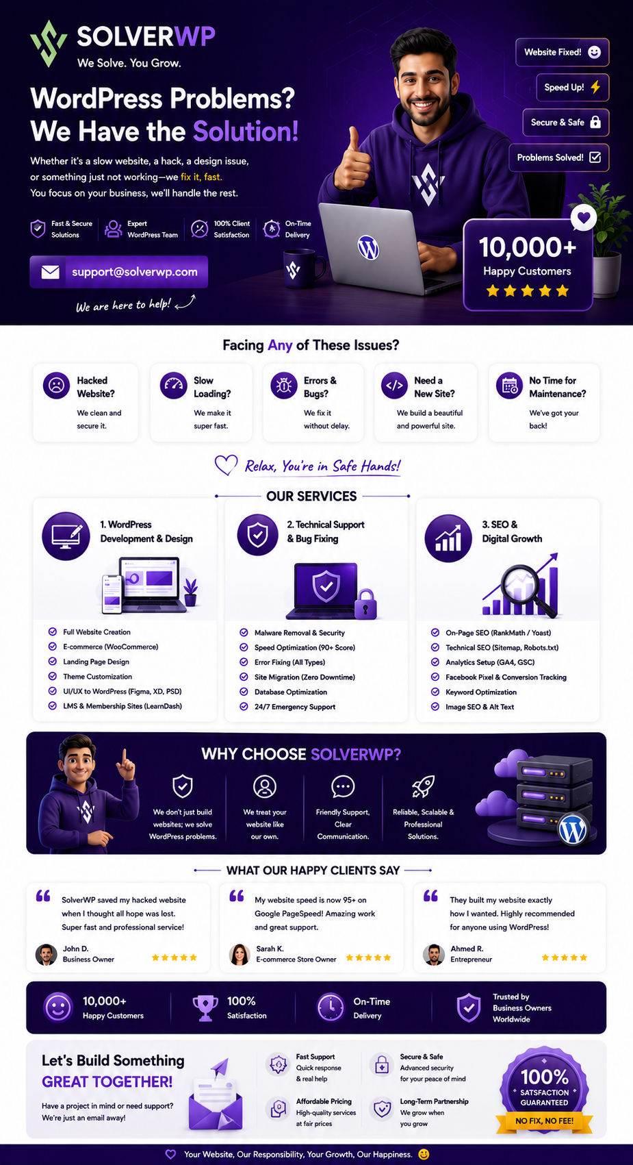WordPress services in SolverWp