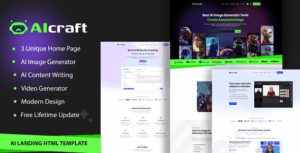 AIcraft – AI Application & Generator HTML Template