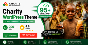 Charite – Nonprofit  Charity & Donation WordPress Theme