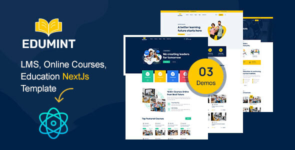 Edumint – LMS, Online Courses, Education NextJs Template - SolverWP
