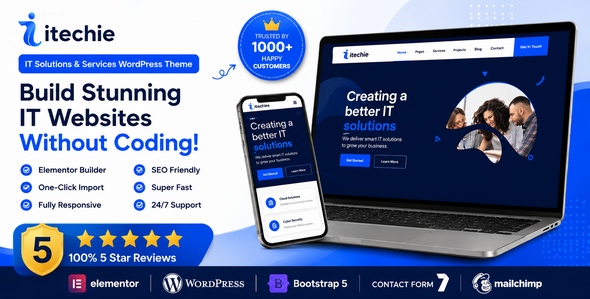 Itechie – IT Solutions and Services WordPress Theme - SolverWP