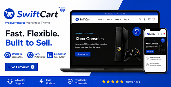 SwiftCart – Multipurpose WooCommerce WordPress Theme