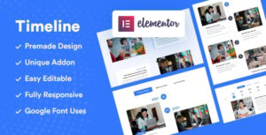 Vertical and Horizontal – Elementor Timeline Addon