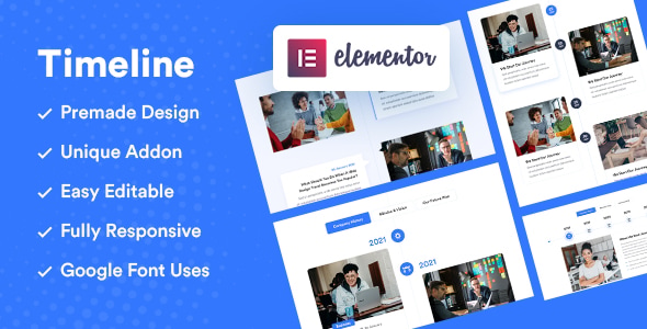 Vertical and Horizontal – Elementor Timeline Addon - SolverWP