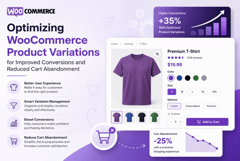 Optimizing WooCommerce Product Variations for Improved Conversions and Reduced Cart Abandonment