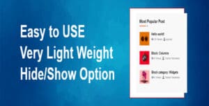WordPress popular posts plugin -Widget