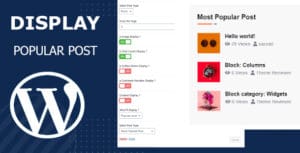 Most Popular/ Trending Post Widget Pro